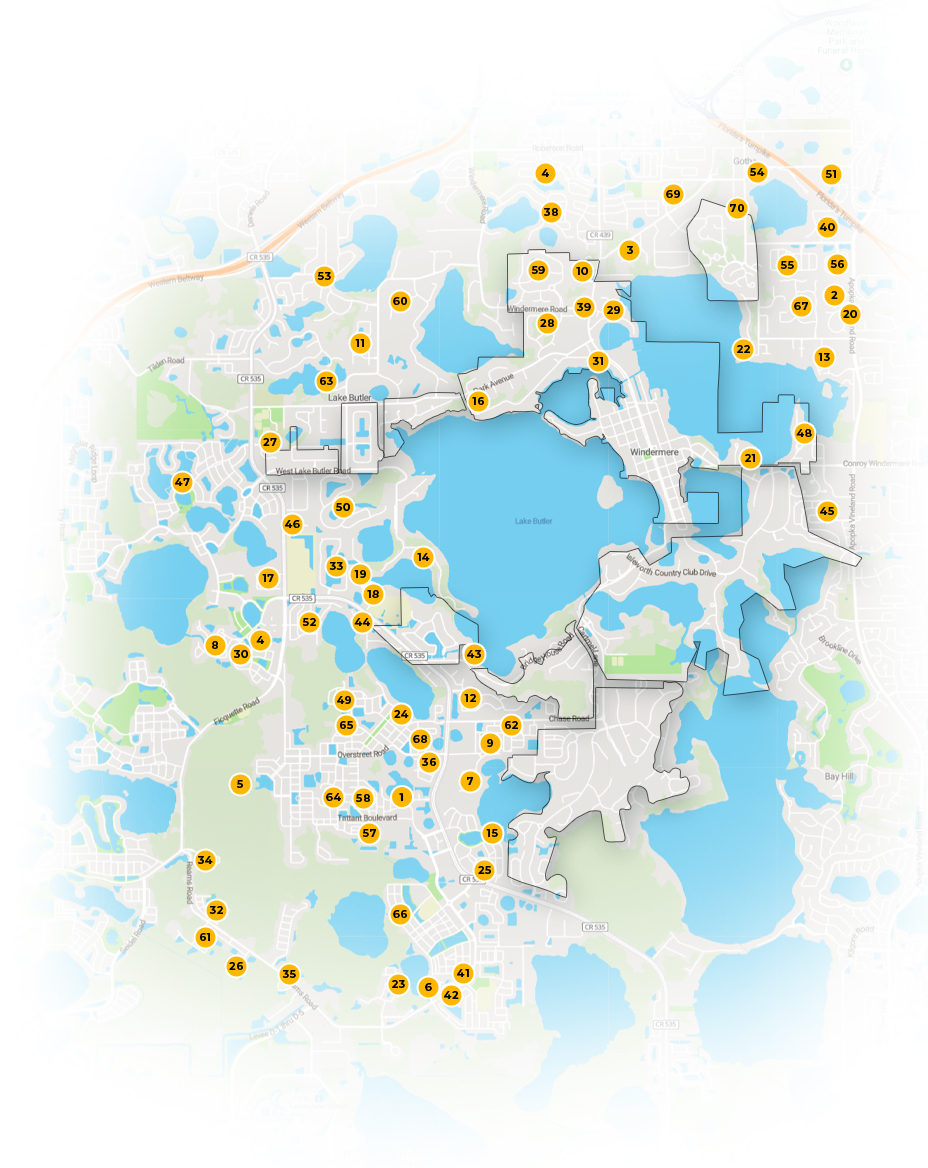 Windermere area map